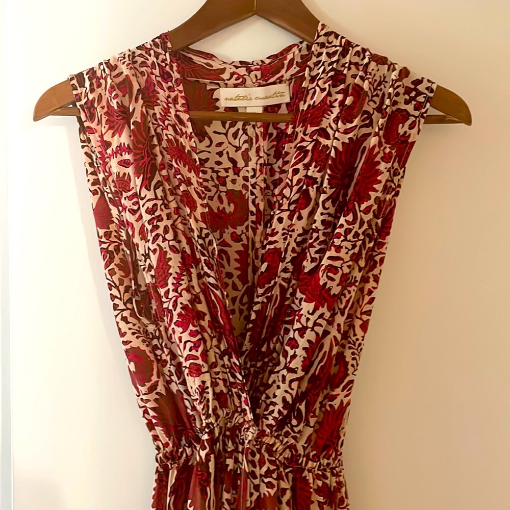 Natalie Martin long flowy red dress size Small